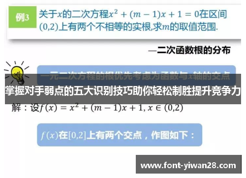 掌握对手弱点的五大识别技巧助你轻松制胜提升竞争力