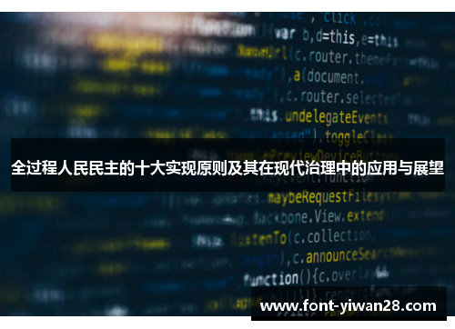 全过程人民民主的十大实现原则及其在现代治理中的应用与展望